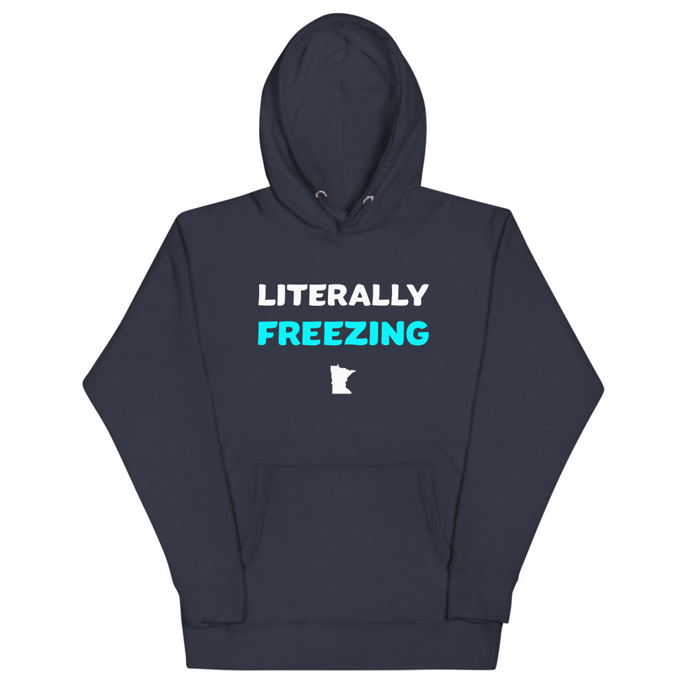 Literally Freezing Minnesota Unisex Hoodie - Navy Blazer / S - Ope Life