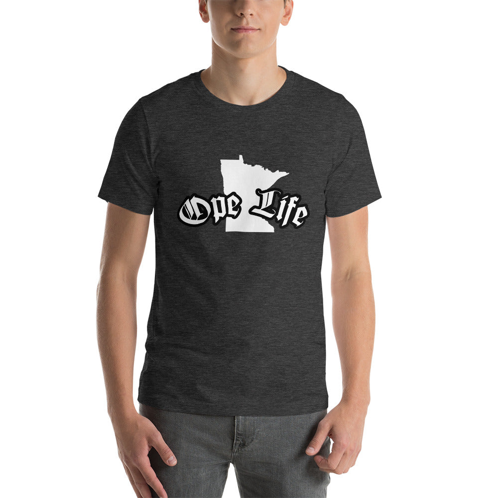 Minnesota "Ope Life" Gangster T-Shirt - Dark Grey Heather / XS - Ope Life