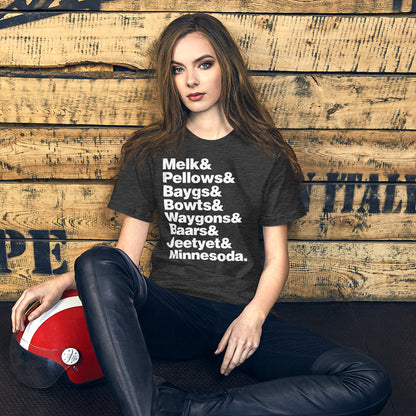 Melk & Pellow & Bayg Minnesota Accent Words T-Shirt - Ope Life
