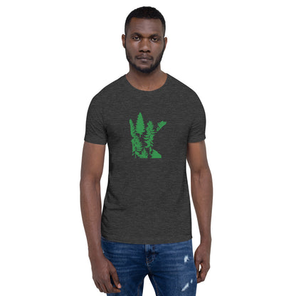 Green Forest Minnesota Overlay Unisex T-Shirt - Ope Life