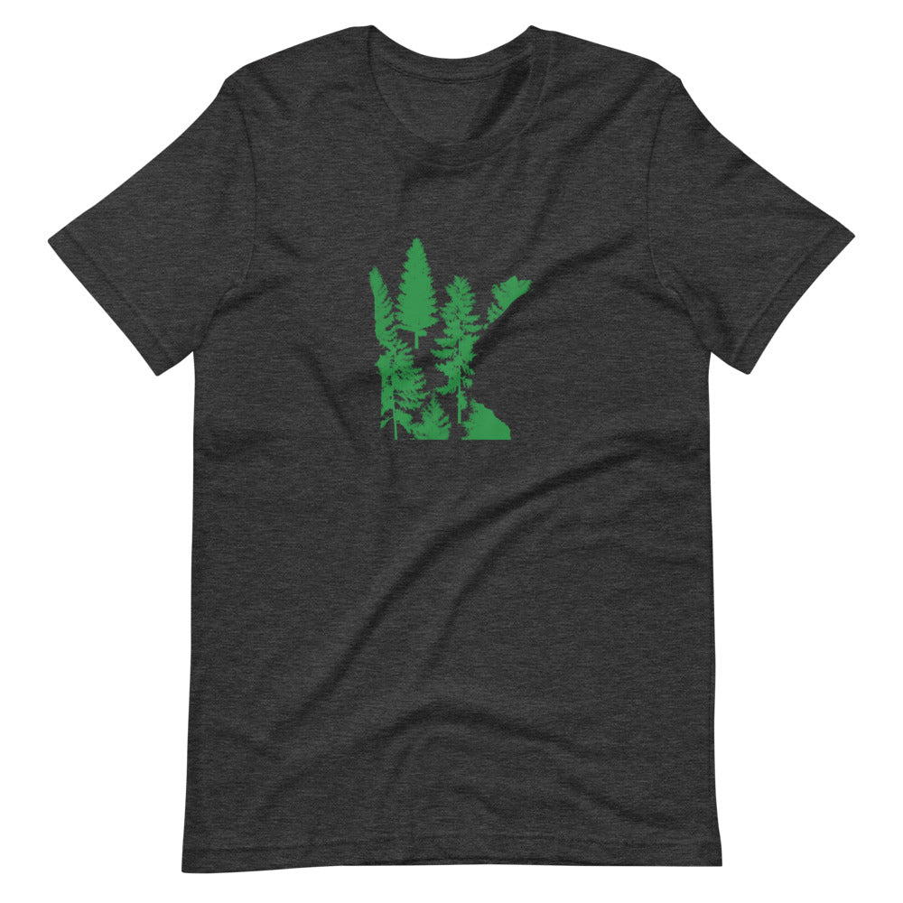 Green Forest Minnesota Overlay Unisex T-Shirt - Ope Life