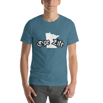Minnesota "Ope Life" Gangster T-Shirt - Heather Deep Teal / S - Ope Life