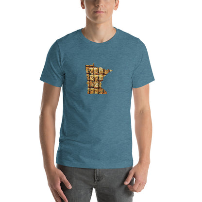 Minnesota Hotdish T-shirt - Heather Deep Teal / S - Ope Life