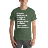 Melk & Pellow & Bayg Minnesota Accent Words T-Shirt - Heather Forest / S - Ope Life
