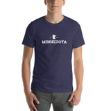 Vintage Minnesota EST 1858 Men's T-Shirt - Heather Midnight Navy / XS - Ope Life