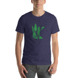 Green Forest Minnesota Overlay Unisex T-Shirt - Heather Midnight Navy / S - Ope Life
