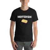 Hotdish Short-Sleeve Unisex T-Shirt - Minnesota Hotdish Shirt - Black Heather / XS - Ope Life