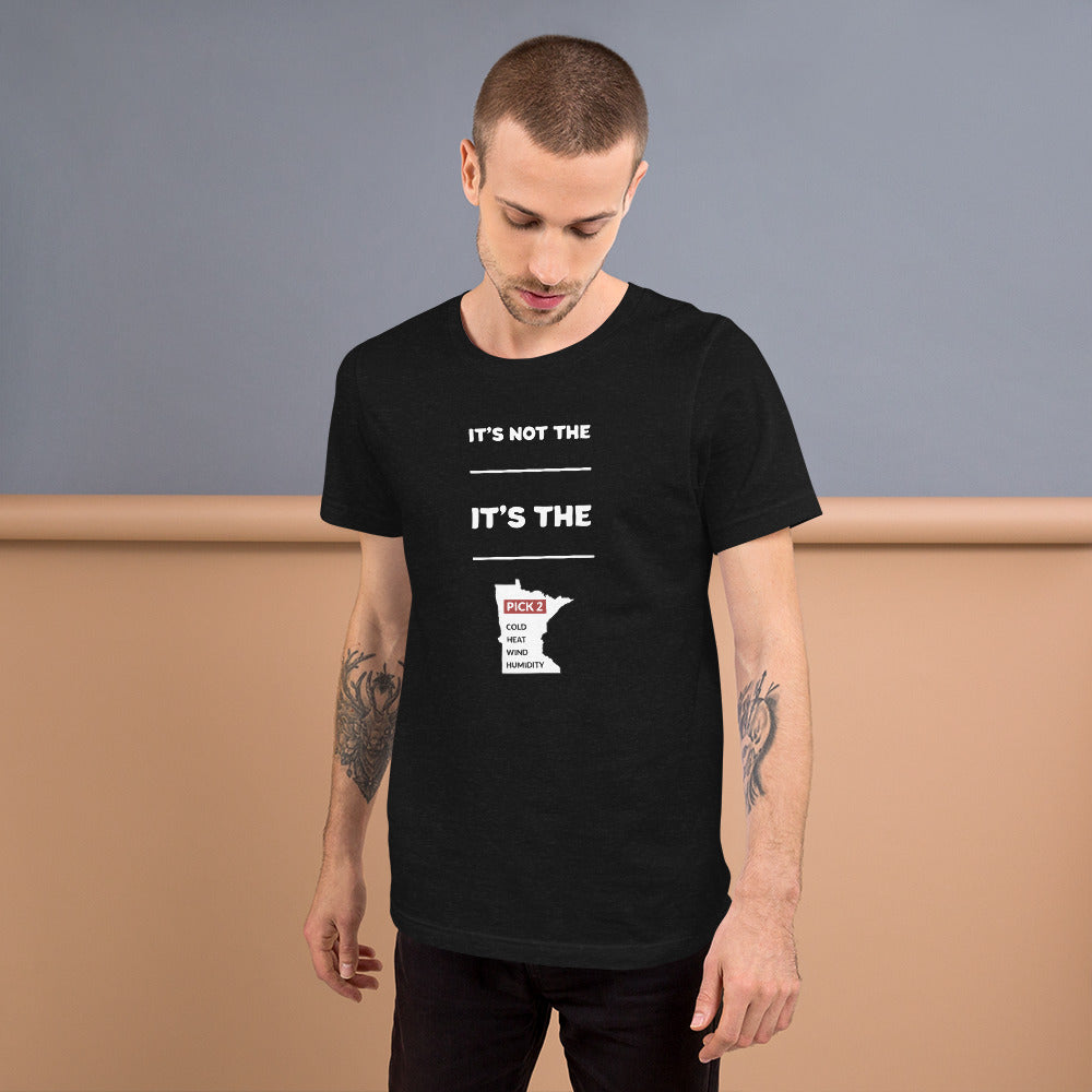 It's Not The Heat/Cold It's The Humidity/Wind Minnesota Weather T-Shirt (Unisex) - Ope Life