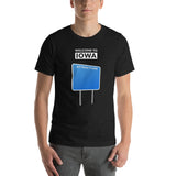 Welcome To Iowa - Blank Attractions Sign - Unisex T-Shirt - Ope Life