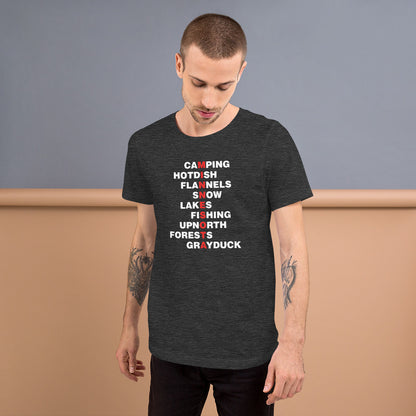 Outdoorsy Minnesota Wordplay Unisex T-Shirt - Ope Life