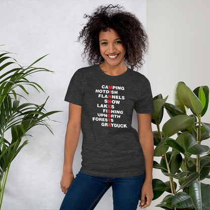 Outdoorsy Minnesota Wordplay Unisex T-Shirt - Ope Life