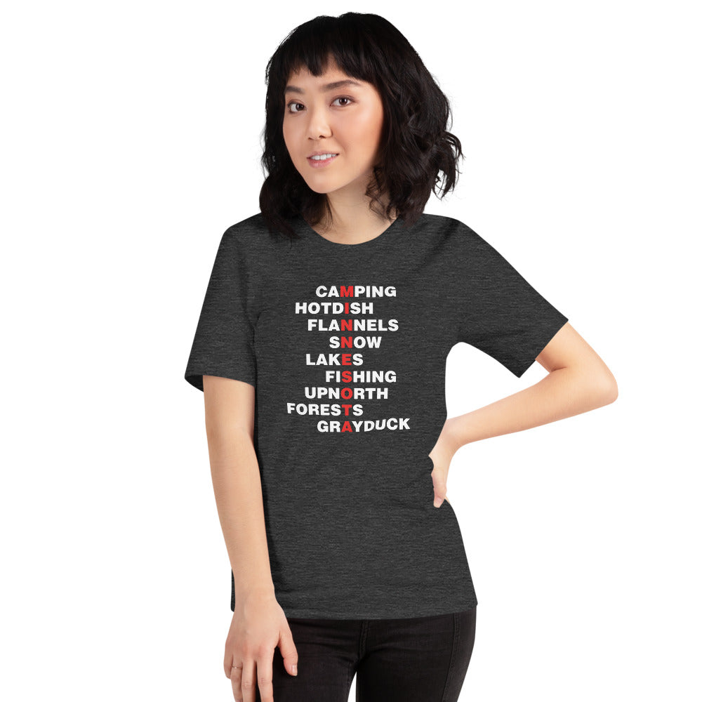 Outdoorsy Minnesota Wordplay Unisex T-Shirt - Ope Life