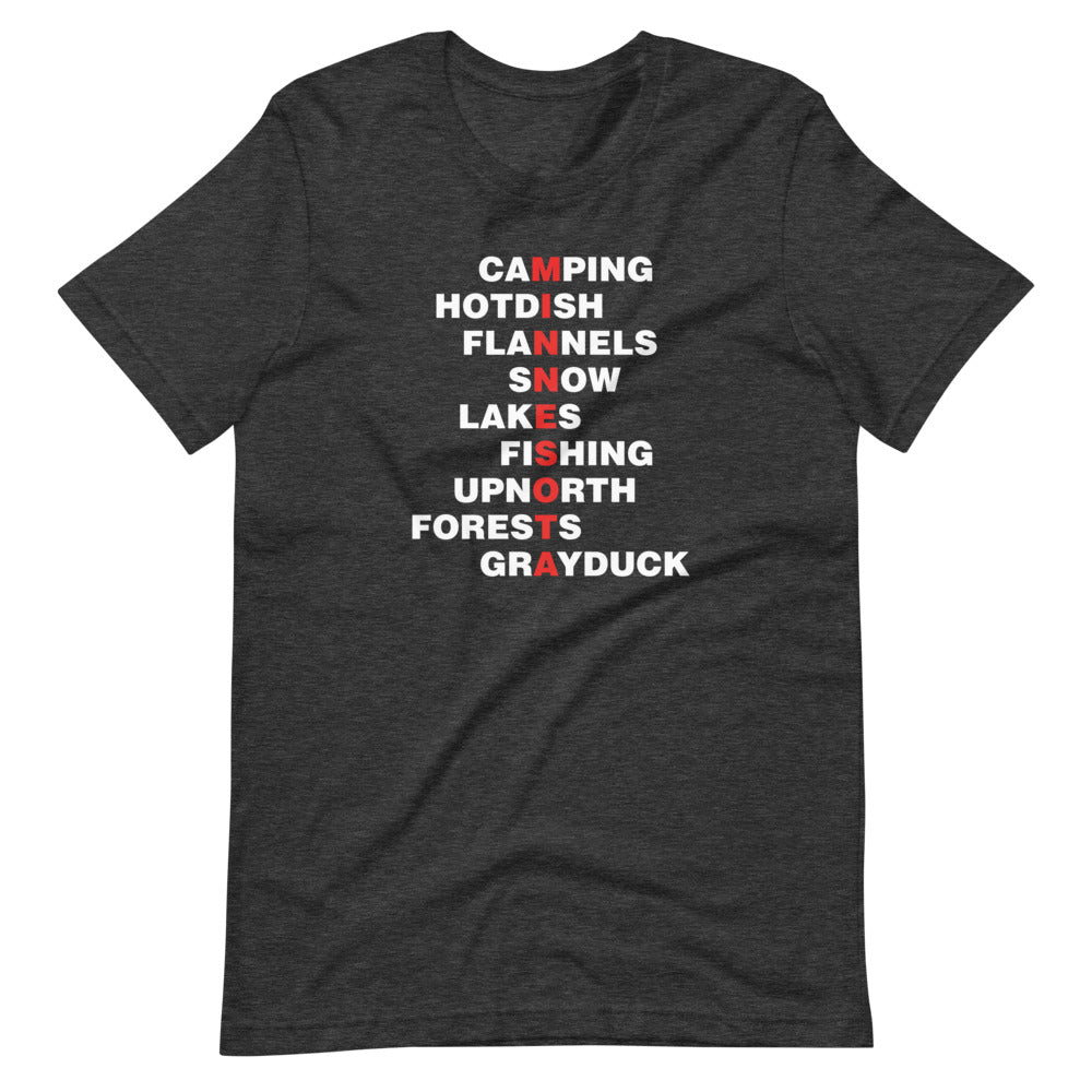 Outdoorsy Minnesota Wordplay Unisex T-Shirt - Ope Life