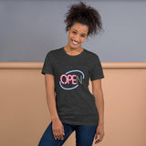 Ope Neon Sign Unisex T-Shirt - Open Sign Shirt With N Burnt Out - Ope Life