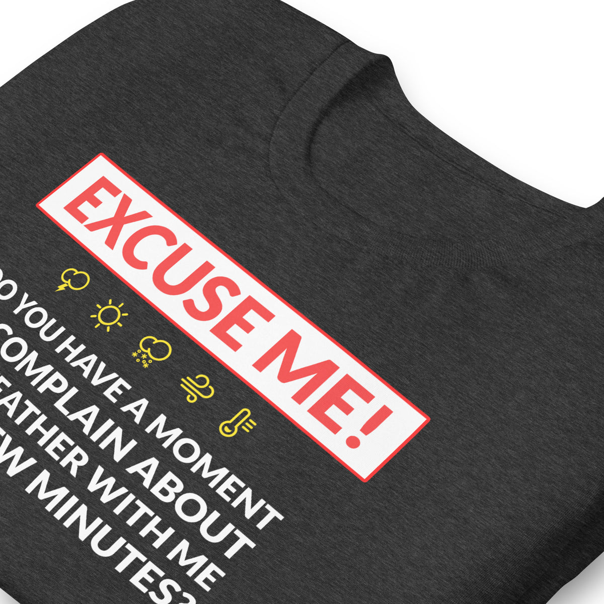 Excuse Me - Do You Have a Moment To Complain About The Weather - Unisex T-Shirt - Ope Life