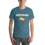 Hotdish Short-Sleeve Unisex T-Shirt - Minnesota Hotdish Shirt - Heather Deep Teal / S - Ope Life