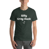 Silly Gray Duck Unisex T-Shirt - Heather Forest / S - Ope Life