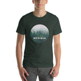 Circle Forest Bemidji Minnesota Unisex T-Shirt - Heather Forest / S - Ope Life